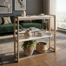 Mesa Recibidora Auxiliar Nórdica – Diseño Blanco [ENVÍO GRATIS]