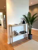 Mesa Recibidora Auxiliar Nórdica – Diseño Blanco [ENVÍO GRATIS]